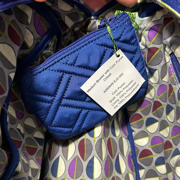 Vera Bradley medium bowler with coin - Picture 3 of 8